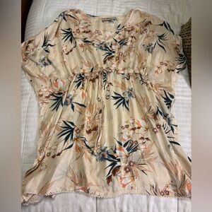 Yak N Yeti Floral Beige Swim Coverup